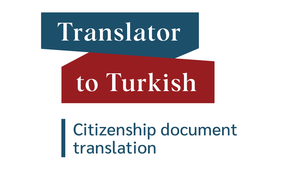 Citizenship document translation from English to Turkish